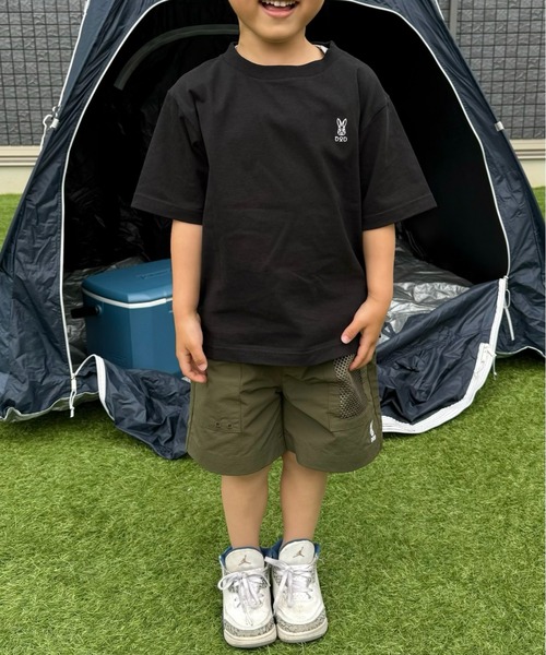 DOD（ディーオーディー）の「【DOD別注】コロコロタビッティー / キッズ（Tシャツ/カットソー・キッズ・ベージュ/ブラック/ピンク/ホワイト/グレー/サックスブルー・150/130/110）」の16枚目の写真