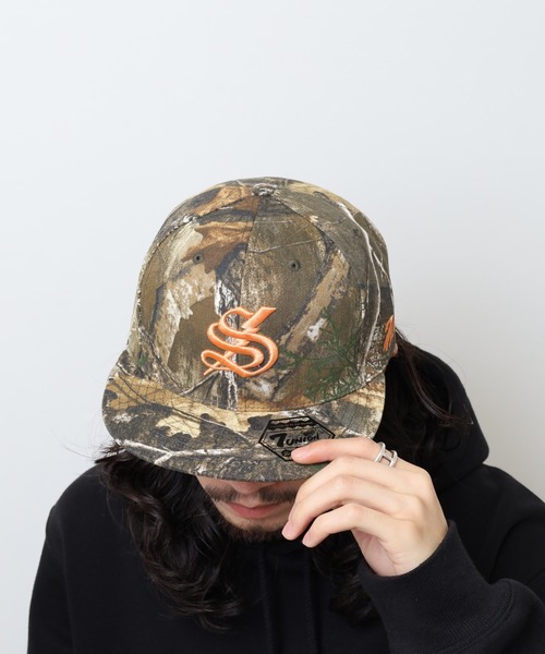 7Union(セブンユニオン)の「7UNION 7 THUNDER TREE CAMO カモフラージュ刺繍ロゴ6パネルキャップ(キャップ・メンズ・カモフラージュ・FREE)」の14枚目の写真