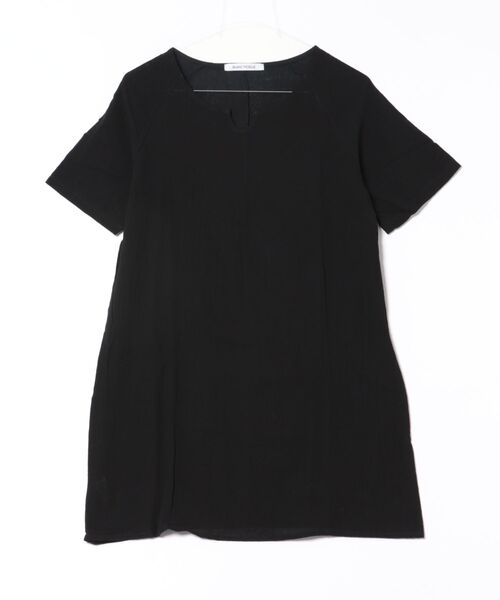 BLANC FICELLE(ブランフィセル)の「半袖 ワンピース(ワンピース・レディース・ブラック/カーキ/ホワイト・S/M/L)」の5枚目の写真