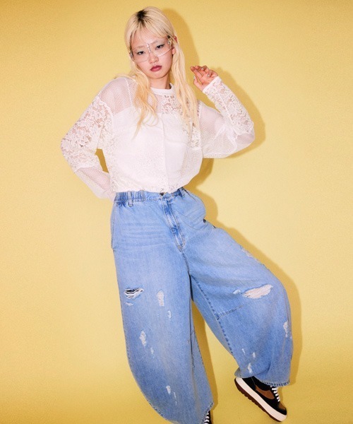 Candy Stripper - candystripper トップス♡ セール】CANDY FLOWER WAFFLE トップス（その他トップス