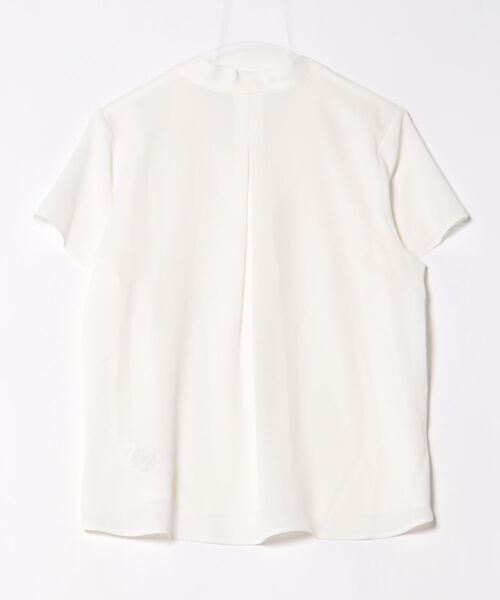 STRAWBERRY-FIELDS(ストロベリーフィールズ)の「Vネックジョーゼットブラウス(シャツ/ブラウス・レディース・ホワイト/パープル系その他/ダークグレー/ネイビー×ホワイト/ネイビー系/ホワイト×ネイビー・2)」の15枚目の写真
