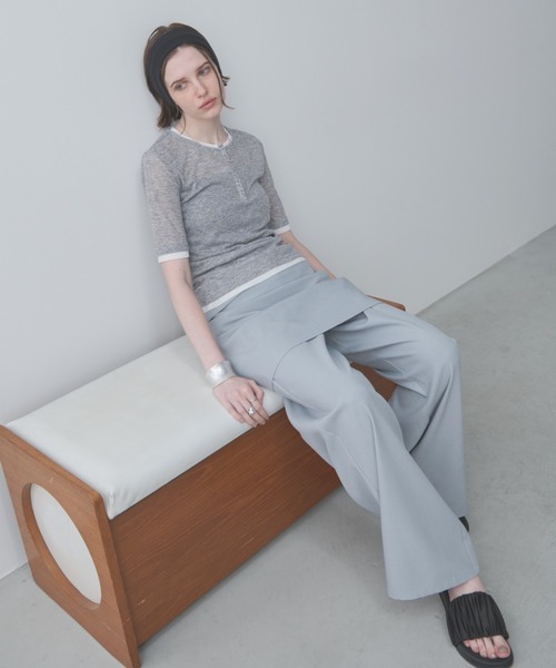 Aunt Marie's(アントマリーズ)の「マルチウェイスカートセットスラックスパンツ【セットアイテム/単品着用可能】(スラックス・レディース・ブルー/ブラック/ブラウン・FREE/MT)」の15枚目の写真