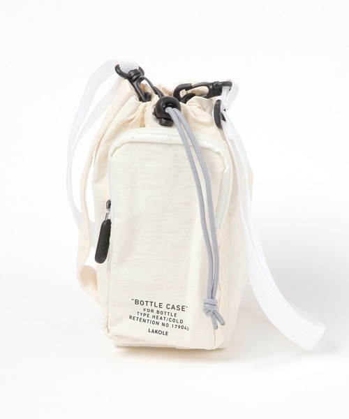 LAKOLE（ラコレ）の「ポケット付きボトルケース / 287227（水筒・レディース・グリーン/グレー/アイボリー/ダークグレー/イエロー・FREE）」の6枚目の写真