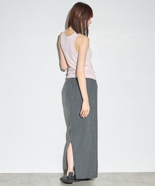 leimn（レイムン）の「カップ付きアメスリタンク(ロゴネーム付き)（タンクトップ・レディース・ホワイト/ピンク/チャコールグレー・FREE）」の9枚目の写真