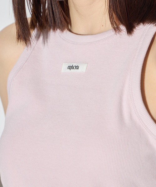 leimn（レイムン）の「カップ付きアメスリタンク(ロゴネーム付き)（タンクトップ・レディース・ホワイト/ピンク/チャコールグレー・FREE）」の8枚目の写真