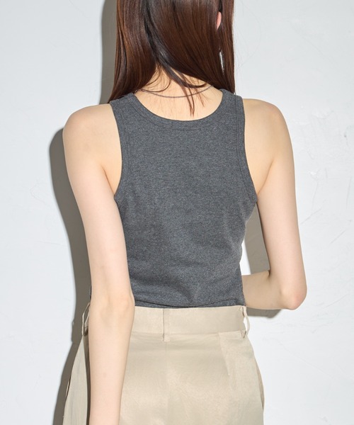 leimn（レイムン）の「カップ付きアメスリタンク(ロゴネーム付き)（タンクトップ・レディース・ホワイト/ピンク/チャコールグレー・FREE）」の21枚目の写真