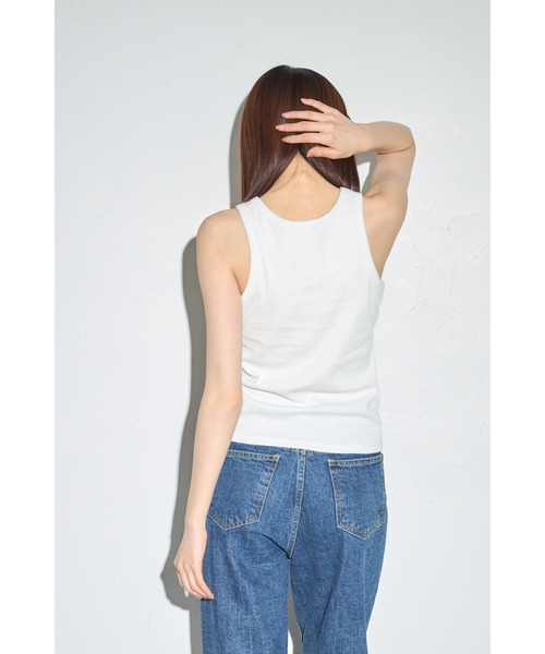 leimn（レイムン）の「カップ付きアメスリタンク(ロゴネーム付き)（タンクトップ・レディース・ホワイト/ピンク/チャコールグレー・FREE）」の15枚目の写真