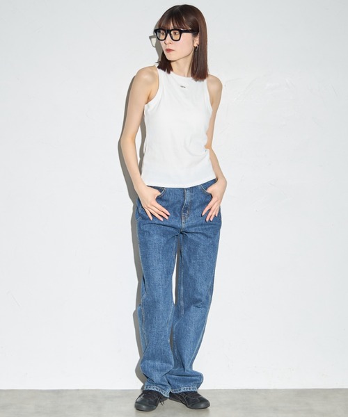 leimn（レイムン）の「カップ付きアメスリタンク(ロゴネーム付き)（タンクトップ・レディース・ホワイト/ピンク/チャコールグレー・FREE）」の16枚目の写真