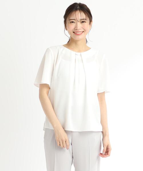 セール】【夏SALE／接触冷感／洗える】タックディティール