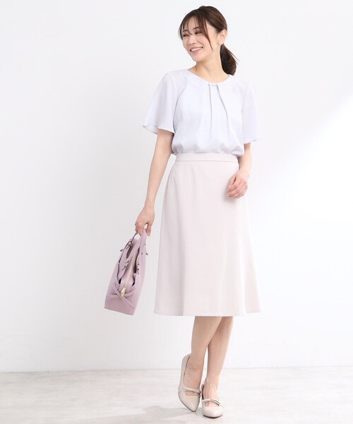 セール】【夏SALE／接触冷感／洗える】タックディティール