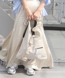 フリルトライアングルトートバッグ