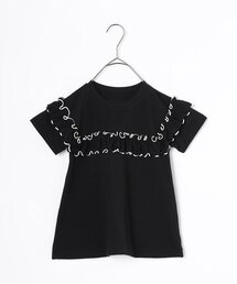 イロチ買いしたい配色メロウフリルストレッチ半袖Tシャツ