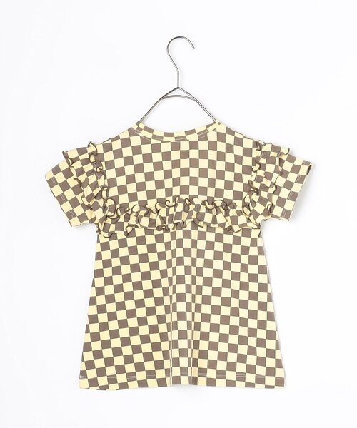 p.premier（ピードットプルミエ）の「イロチ買いしたい配色メロウフリルストレッチ半袖Tシャツ（Tシャツ/カットソー・キッズ・ブラック/チャコール/ラベンダー/ミント/オレンジ/グリーン/レッド・80/90/100/110/120/130/140）」の10枚目の写真