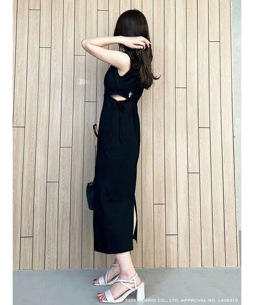 MERCURYDUO（マーキュリーデュオ）の「【メロクロコラボ】クロミサイドカットアウトマーメイドワンピース（ワンピース・レディース・ブラック・SMALL/MEDIUM）」の5枚目の写真