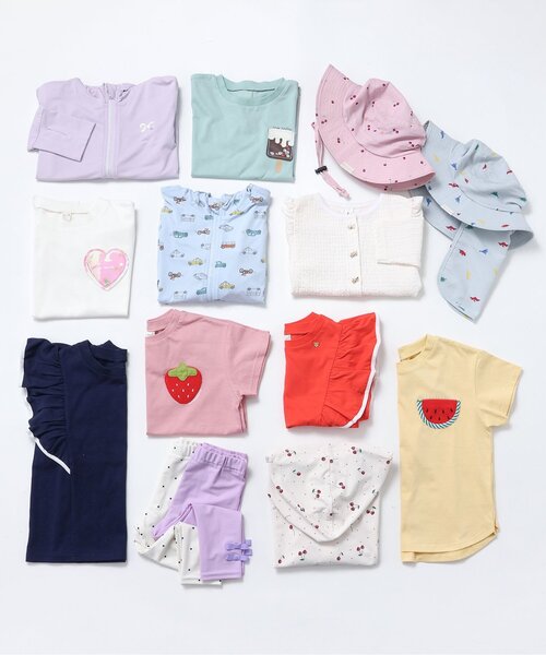 apres les cours（アプレレクール）の「【UVカット/速乾/接触冷感】パイピングフリルトップス_ジュニア対応（Tシャツ/カットソー・キッズ・レッド/ネイビー/ドット・100/140/130/120/110/90/80）」の18枚目の写真