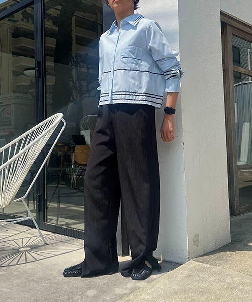 WILLFULLY(ウィルフリー)の「crepe hem slit relax PT(その他パンツ・レディース・ブラック/ブラウン/ホワイト系その他・FREE)」の16枚目の写真