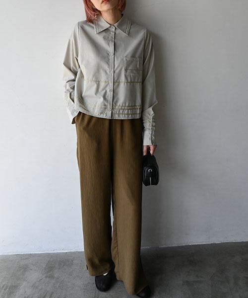 WILLFULLY(ウィルフリー)の「crepe hem slit relax PT(その他パンツ・レディース・ブラック/ブラウン/ホワイト系その他・FREE)」の22枚目の写真