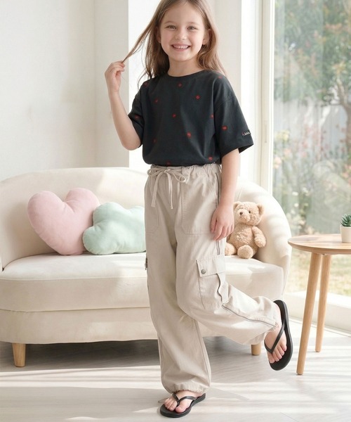 Java（ジャバ）の「《JaVaジャバコラボ》夏のカジュアルに、大人の“可愛い”をプラス。ミニハート刺繍Tシャツ（半袖）（Tシャツ/カットソー・レディース・ホワイト×レッド/ホワイト×ブラック/チャコールグレー/グレイッシュベージュ/ネイビー・X-LARGE/SMALL/MEDIUM/LARGE）」の14枚目の写真