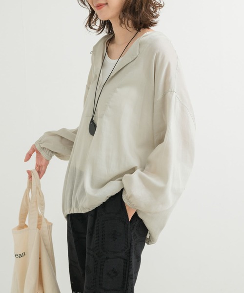 URBAN RESEARCH DOORS（アーバンリサーチドアーズ）の「リネンブレンドドロストチュニック（チュニック・レディース・オフホワイト/ナチュラル/スミクロ・MEDIUM）」の19枚目の写真