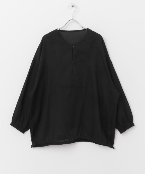 Jurgen lehl リネンブレンド チュニック ブラック オーバーサイズ