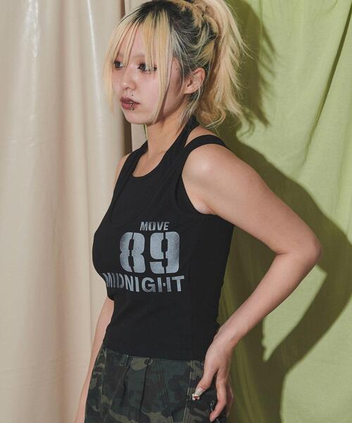 dispark(ディスパーク)の「DISPARK/レイヤードロゴタンク(タンクトップ・レディース・ブラック/ホワイト・FREE)」の10枚目の写真