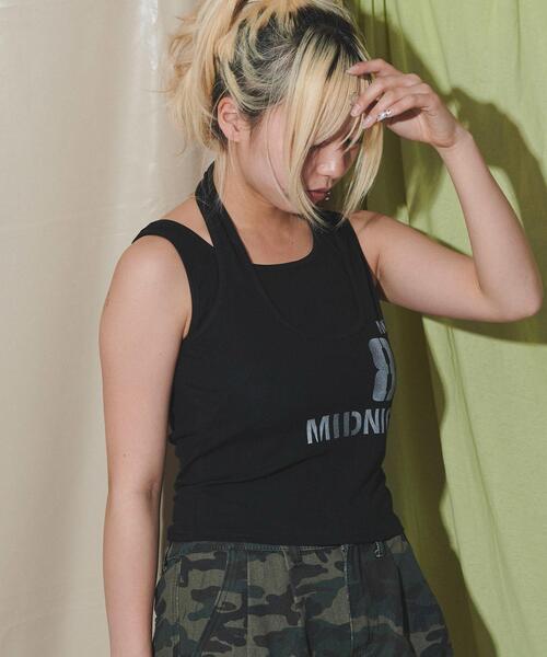 dispark(ディスパーク)の「DISPARK/レイヤードロゴタンク(タンクトップ・レディース・ブラック/ホワイト・FREE)」の11枚目の写真
