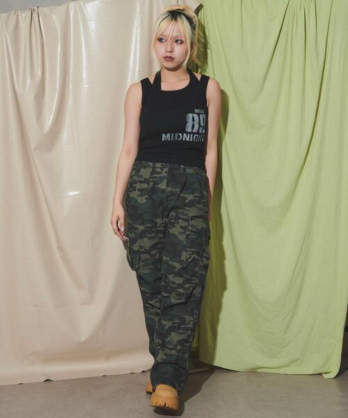 dispark(ディスパーク)の「DISPARK/レイヤードロゴタンク(タンクトップ・レディース・ブラック/ホワイト・FREE)」の12枚目の写真