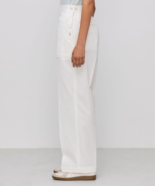 BACCA（バッカ）の「コットンピケ セーラーパンツ（その他パンツ・レディース・ホワイト/ライトブルー/ブラック・36/34）」の6枚目の写真