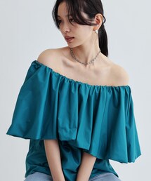 ボリュームオフショルブラウス