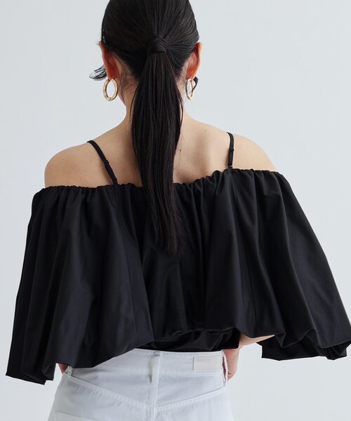 GALLEST（ギャレスト）の「ボリュームオフショルブラウス（シャツ/ブラウス・レディース・ホワイト/グリーン/ベージュ/ブラック・38）」の14枚目の写真