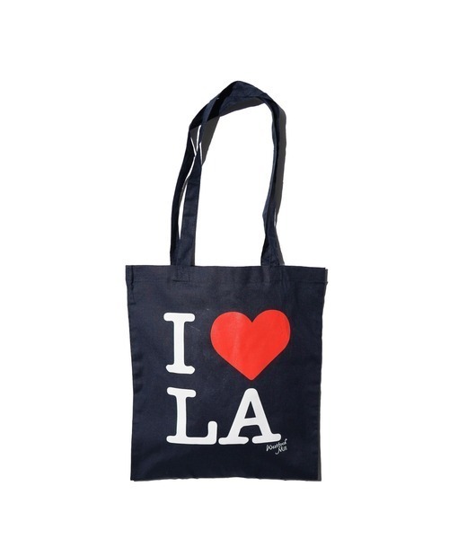 THRIFTY LOOK(スリフティールック)の「THRIFTY LOOK スリフティルック / "I LOVE LA"COTTON TOTE(トートバッグ・メンズ・ミント/パープル/ピンク/ナチュラル/ネイビー/ホワイト・ONE SIZE)」の4枚目の写真