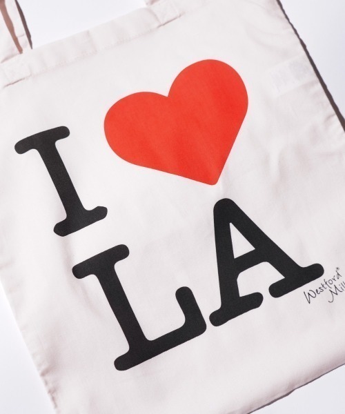 THRIFTY LOOK(スリフティールック)の「THRIFTY LOOK スリフティルック / "I LOVE LA"COTTON TOTE(トートバッグ・メンズ・ミント/パープル/ピンク/ナチュラル/ネイビー/ホワイト・ONE SIZE)」の11枚目の写真