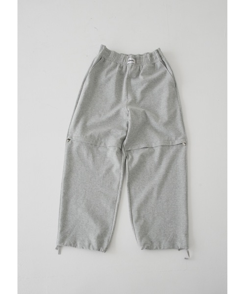 Glanny(グランニー)の「ジップスウェットパンツ(スウェットパンツ・レディース・グレー/ネイビー・MEDIUM/SMALL)」の9枚目の写真