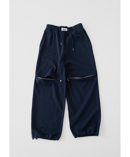 Glanny(グランニー)の「ジップスウェットパンツ(スウェットパンツ・レディース・グレー/ネイビー・MEDIUM/SMALL)」の10枚目の写真