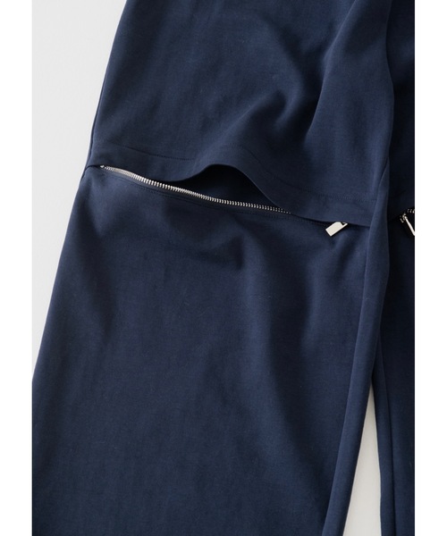 Glanny(グランニー)の「ジップスウェットパンツ(スウェットパンツ・レディース・グレー/ネイビー・MEDIUM/SMALL)」の4枚目の写真