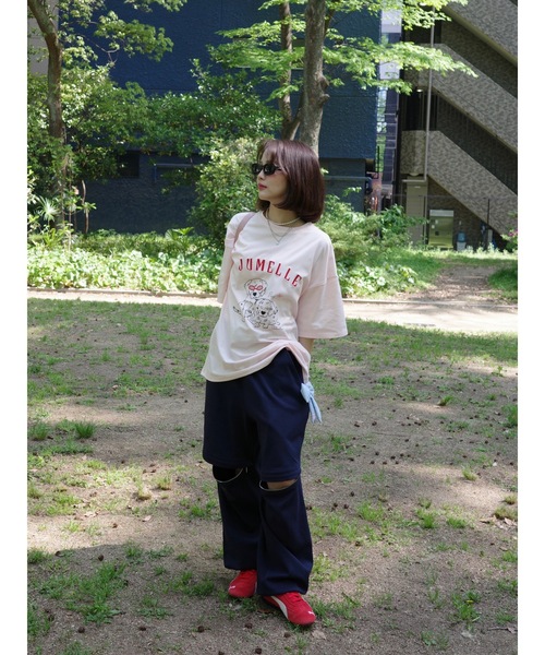 Glanny(グランニー)の「ジップスウェットパンツ(スウェットパンツ・レディース・グレー/ネイビー・MEDIUM/SMALL)」の14枚目の写真