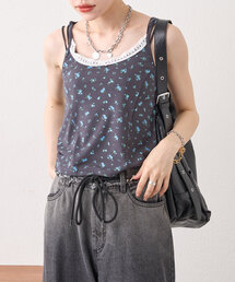 w closet（ダブルクローゼット）の「小花レースキャミ（キャミソール）」