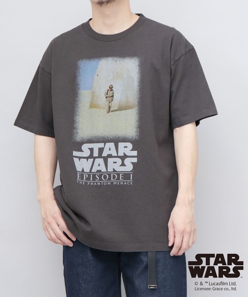 セール】STAR WARS 古着風 プリント Tシャツ ビッグシルエット