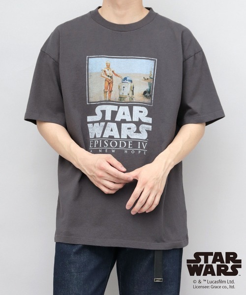 STAR WARS 古着風 プリント Tシャツ ビッグシルエット（エピソード4