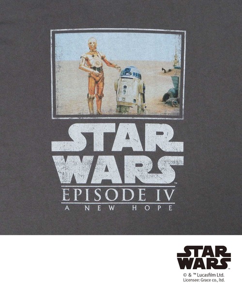Goodwear(グッドウェア)の「STAR WARS 古着風 プリント Tシャツ ビッグシルエット(エピソード4 新たなる希望/ フォースの覚醒)(Tシャツ/カットソー・メンズ・ブラック系その他/ブラック系その他2・M/L/XL)」の11枚目の写真
