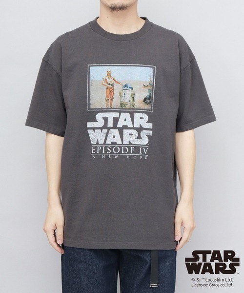 Goodwear(グッドウェア)の「STAR WARS 古着風 プリント Tシャツ ビッグシルエット(エピソード4 新たなる希望/ フォースの覚醒)(Tシャツ/カットソー・メンズ・ブラック系その他/ブラック系その他2・M/L/XL)」の18枚目の写真