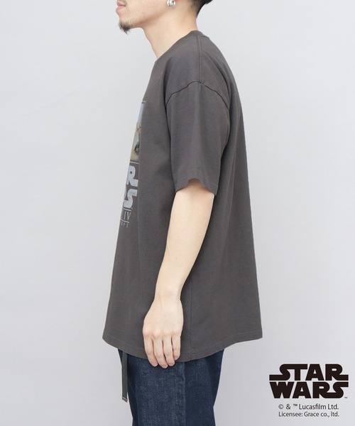 Goodwear(グッドウェア)の「STAR WARS 古着風 プリント Tシャツ ビッグシルエット(エピソード4 新たなる希望/ フォースの覚醒)(Tシャツ/カットソー・メンズ・ブラック系その他/ブラック系その他2・M/L/XL)」の19枚目の写真