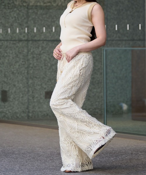 ニット セーター アームバイカラータンク（配色ディテールで大人映え）／Arm Bicolor Knit Tank レディース セール】アームバイカラータンク（配色ディテールで大人映え