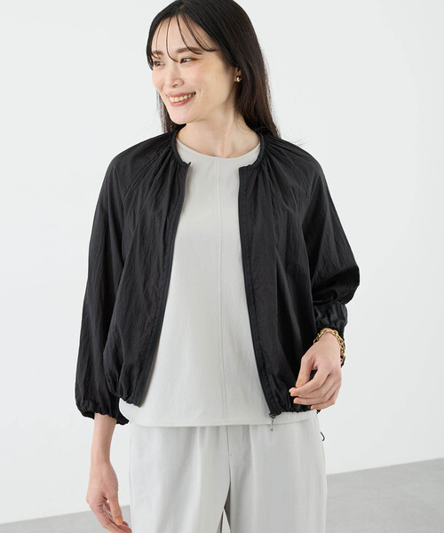 【接触冷感】シアーワッシャーブルゾン