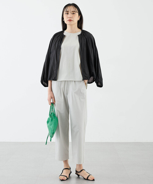 【接触冷感】シアーワッシャーブルゾン