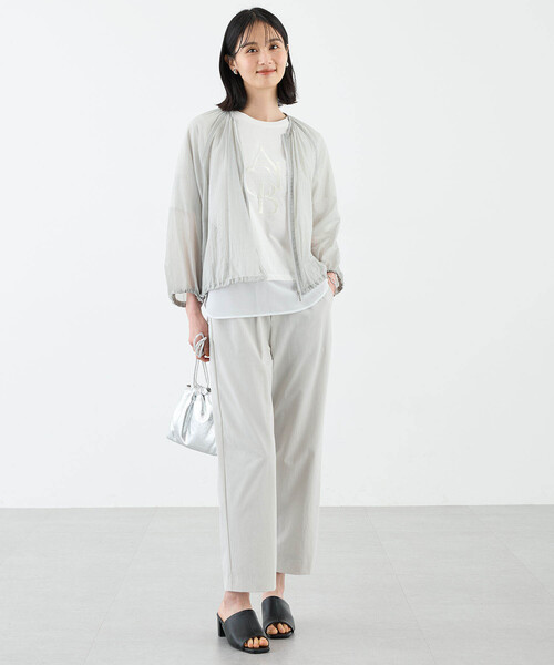 【接触冷感】シアーワッシャーブルゾン