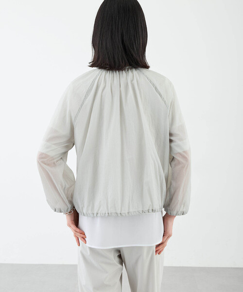 【接触冷感】シアーワッシャーブルゾン