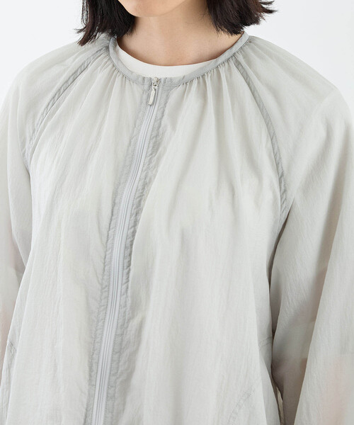 【接触冷感】シアーワッシャーブルゾン