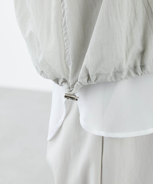 【接触冷感】シアーワッシャーブルゾン