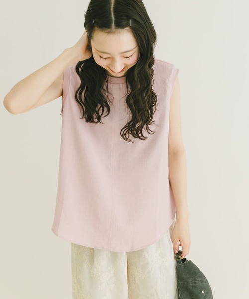 ITEMS URBANRESEARCH(アイテムズ アーバンリサーチ)の「ジョーゼットノースリーブトップス(Tシャツ/カットソー・レディース・ホワイト/ピンク/ブラック・FREE)」の14枚目の写真